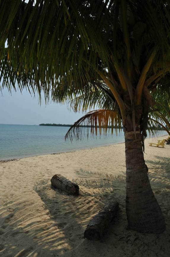 Praia de Placencia, no litoral sul de Belize